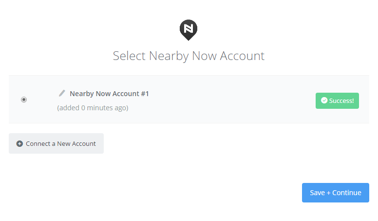 Nearby Now Admin Portal Storefront Account Settings Page
